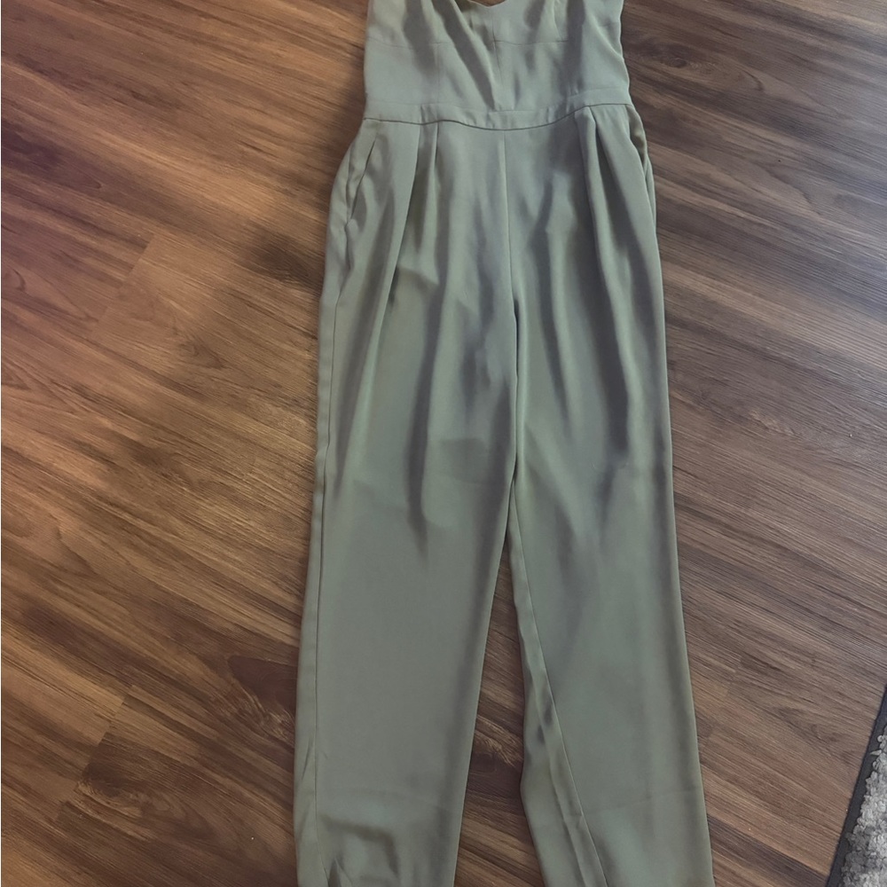 Jennifer Lopez Sage Green Jumpsuit